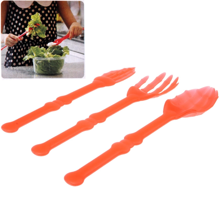 Bone-shaped Plastic Cutlery Set for Children