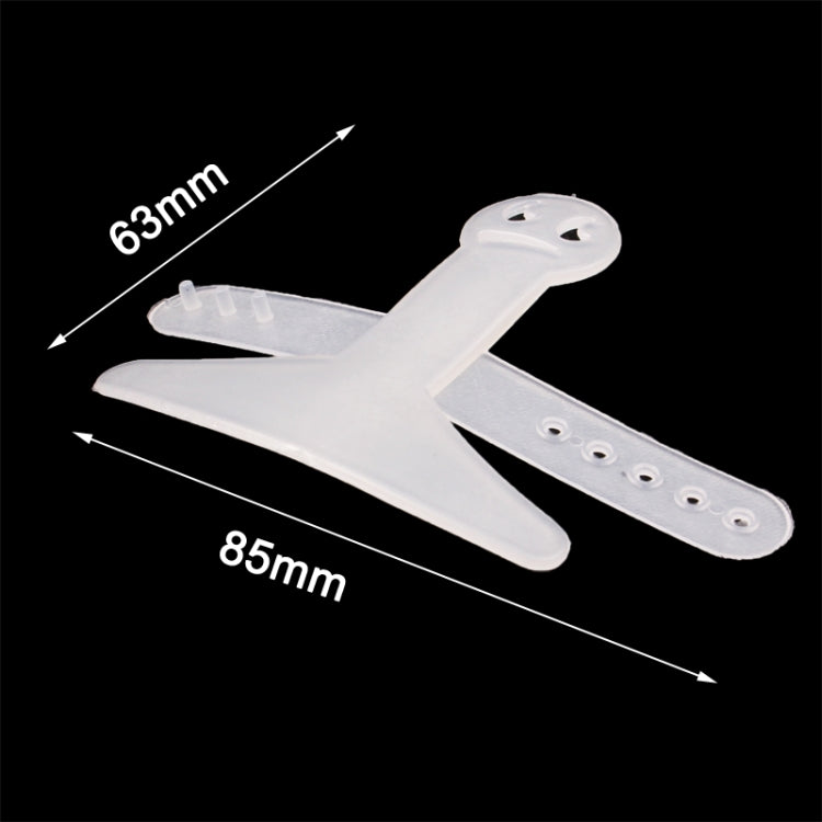 Frowning Face Finger Guard Protector / Finger Safeguard Helper with Adjusted Finger Ring(White)