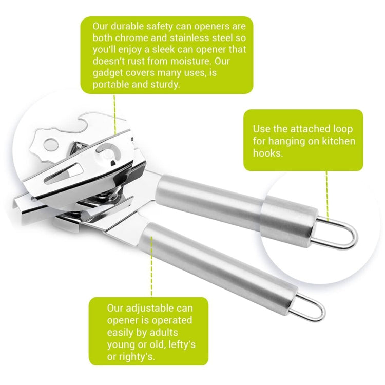 Multi-Functional Stainless Steel Can Bottle Opener