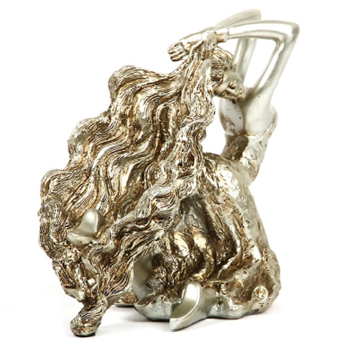 Fashion Long Hair Girl Creative Wine Rack European Resin Wine Bottle Holder