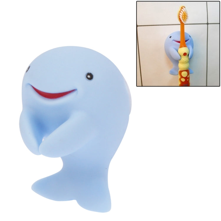 Dolphin Shaped Toothbrush Cover Toothbrush Case with Suckers(Blue)
