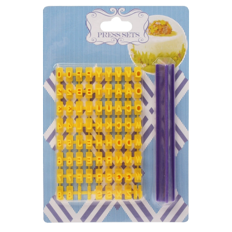 Biscuit Cake Fondant Decorating Letter Impress DIY Mold Tools Set