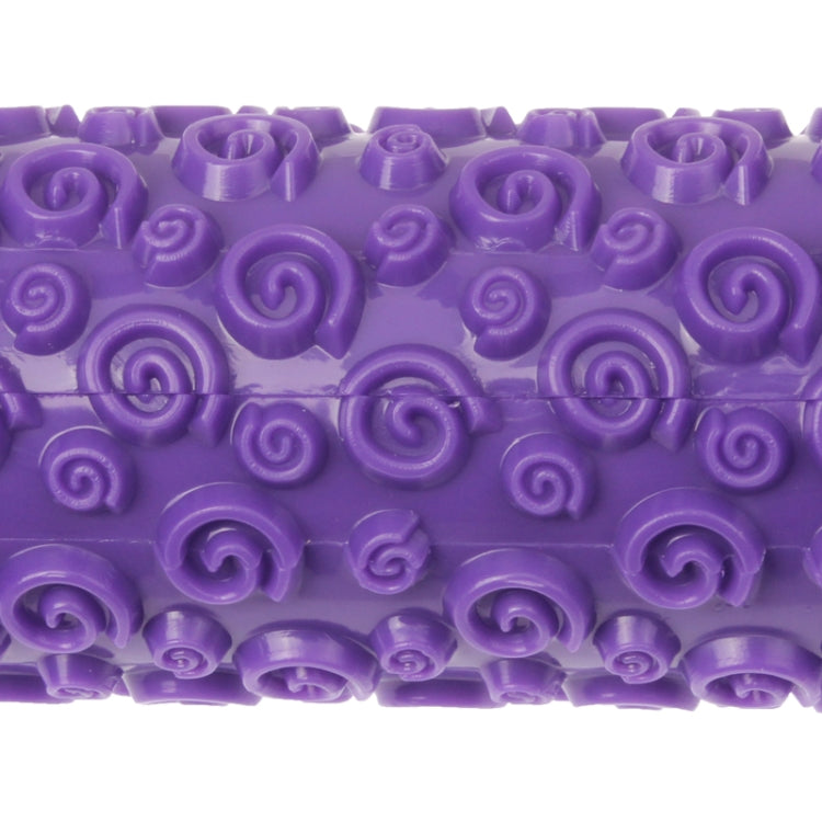 Swirl Pattern Fondant Rolling Pin / Embossing Rolling Pin Stick Cake Cookie Mold Tool (Length: 27cm)(Purple)