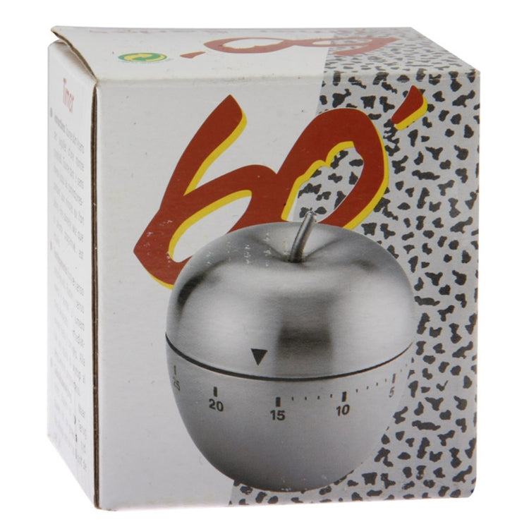 Fashion Apple Shape Stainless Steel Convenient Timer(Grey)