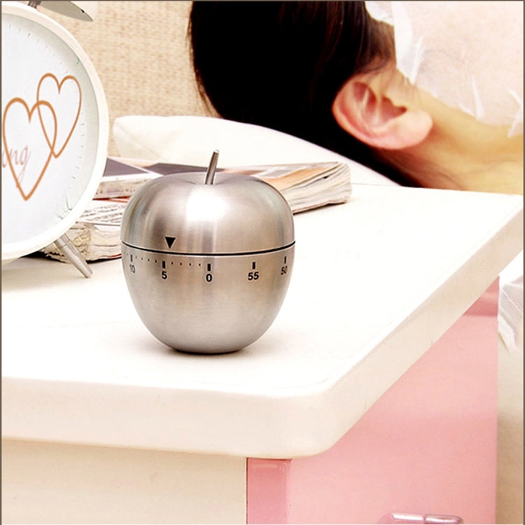 Fashion Apple Shape Stainless Steel Convenient Timer(Grey)