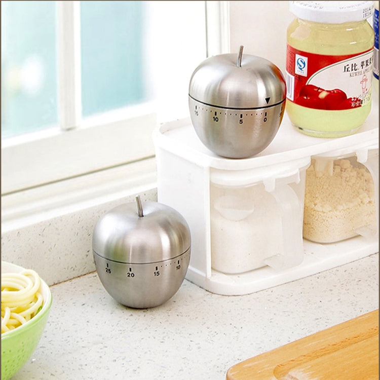 Fashion Apple Shape Stainless Steel Convenient Timer(Grey)