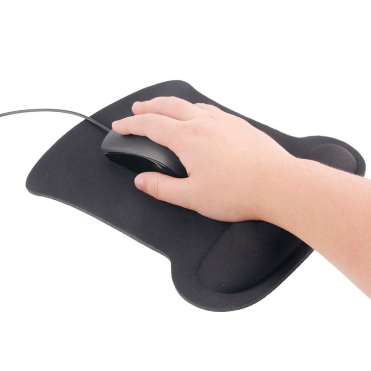 Ax Shape Ultra Slim PVC & Cloth and Sponge Wrist Supporter Mouse Pad