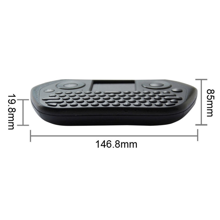 MEASY GP800 Wireless Keyboard Smart Remote Air Mouse for TV BOX / Laptop / Tablet PC / Mini PC(Black)