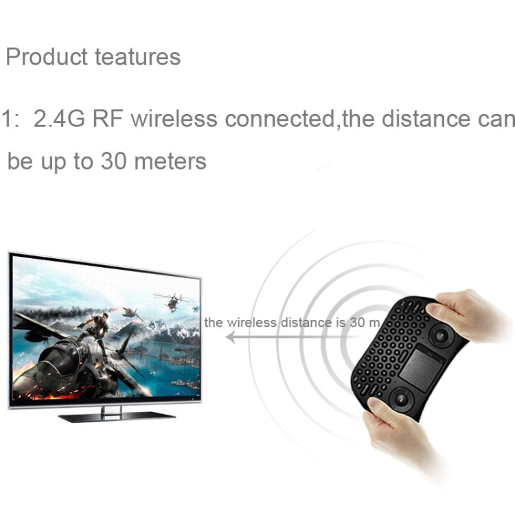 MEASY GP800 Wireless Keyboard Smart Remote Air Mouse for TV BOX / Laptop / Tablet PC / Mini PC(Black)
