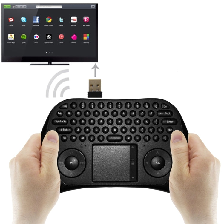 MEASY GP800 Wireless Keyboard Smart Remote Air Mouse for TV BOX / Laptop / Tablet PC / Mini PC(Black)