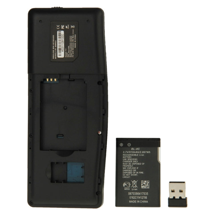 Handheld Keyboard 2.4G Wireless Keyboard With Touchpad Mouse for PC Notebook Smart Google TV Box(Black)