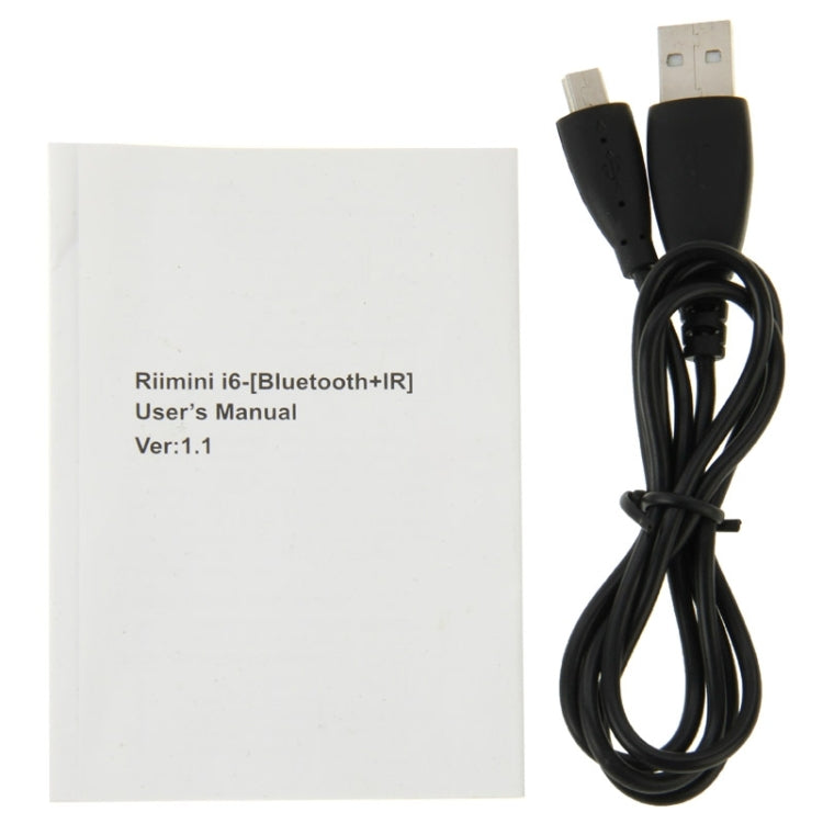 Handheld Bluetooth Keyboard With Touchpad Mouse & IR Remote for PC Notebook Smart Google TV Box(White)