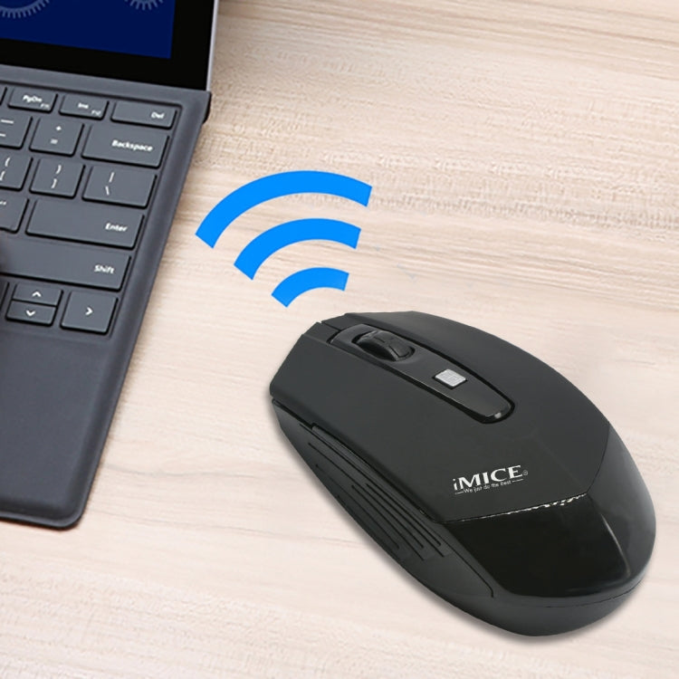 iMICE 2.4G USB Receiver 4 Buttons 1600DPI Wireless Optical Computer Gaming Mouse