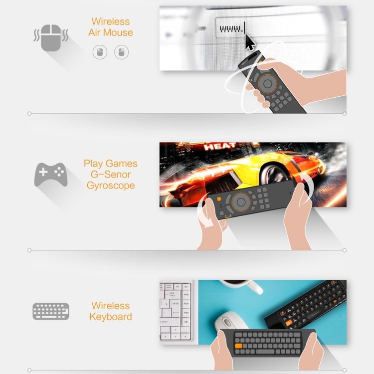 Mele F10 Deluxe 2.4GHz Fly Air Mouse Wireless QWERTY Keyboard Remote Control with IR Learning Function for Android TV Box / Notebook / PC MAC