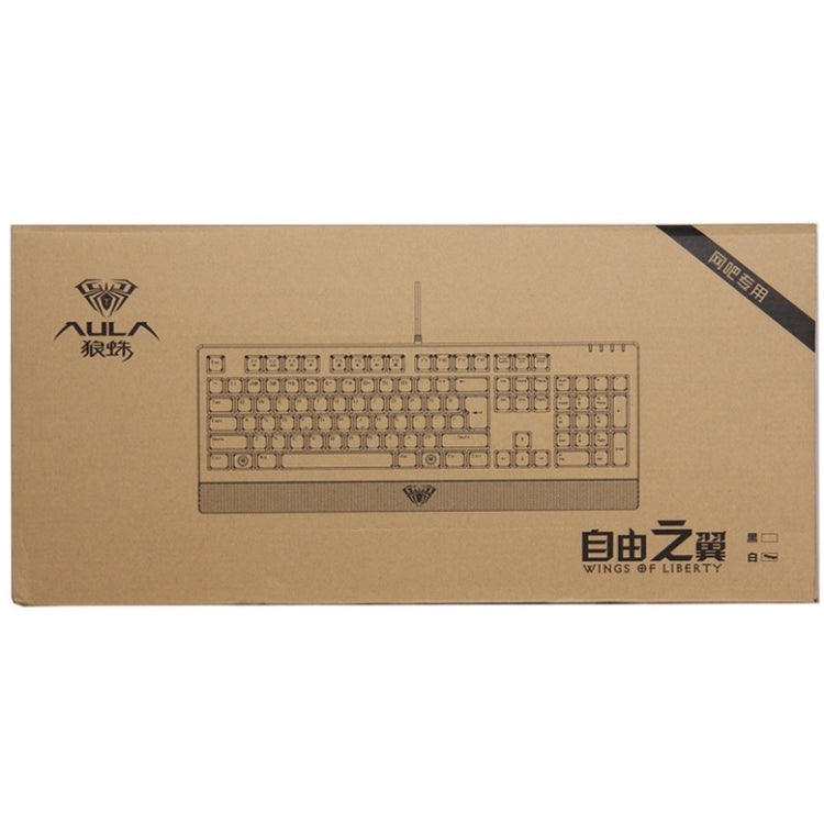Aula Wings of Liberty Series PS2 Wired Multi-media Silent / Non-slip Game Keyboard