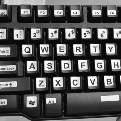 Arabic & English Learning Keyboard Layout Sticker for Laptop / Desktop Computer Keyboard(White)