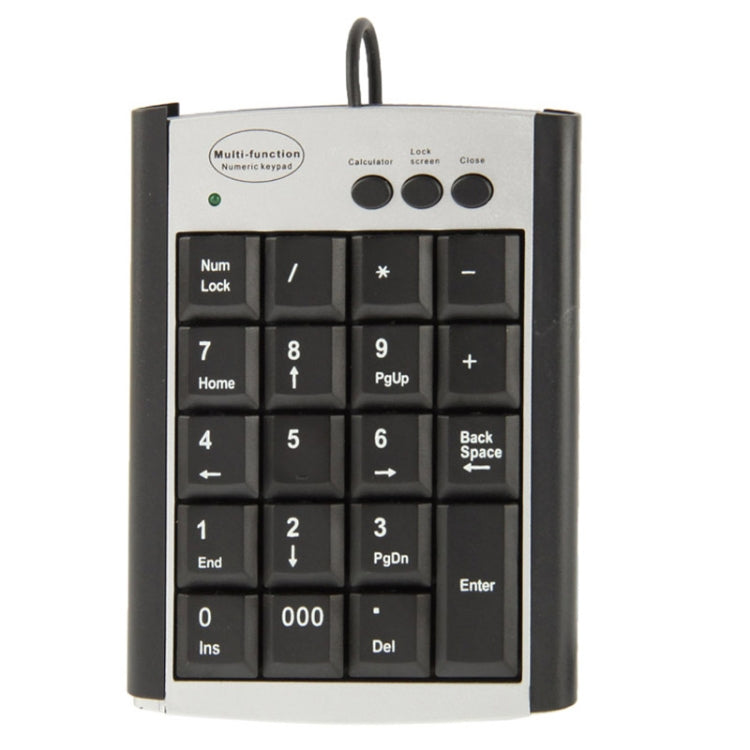 USB Non-synchronous Notebook Computer Multi Function Keypad with 19 Keys