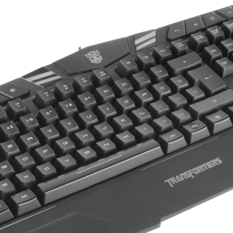 Aula Transformers Series Optimus Prime Pattern Wired USB Multi-media Silent / Non-slip Game Keyboard with Colorful Backlight