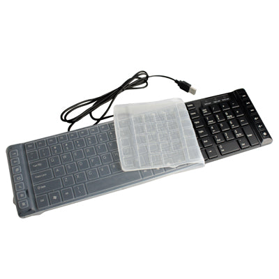 Multimedia Wired Ultra-Thin Keyboard with Keyboard Cover Protector Skin