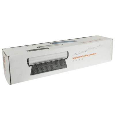 Rotatable Folding Keyboard with Speaker, Support Storage Disk: SD / TF / Flash disk and Support Computer / Mobile phone / MP3 / MP4, Size: 76(DIA) x 435(H)mm