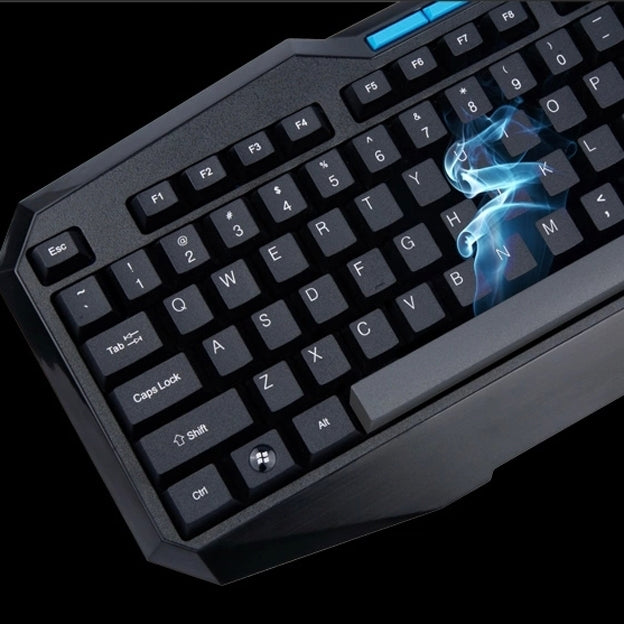 Aula Series 110 Keys High-end Wired Gaming Keyboard with 6 x Replacement Key & Gold-plated USB Port(Black)