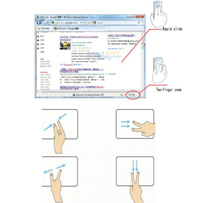 Feltouch Bonepad 2.4G RF Touchpad Keyboard and Mouse(Black)