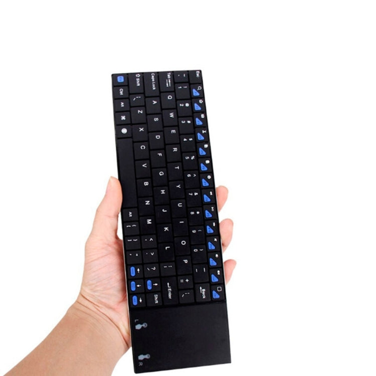 Rii mini RT-MWK12 QWERTY Touchpad Ultra Slim Multifunction Wireless 2.4GHz Keyboard for Sony PS3 / HTPC / Android TV Box