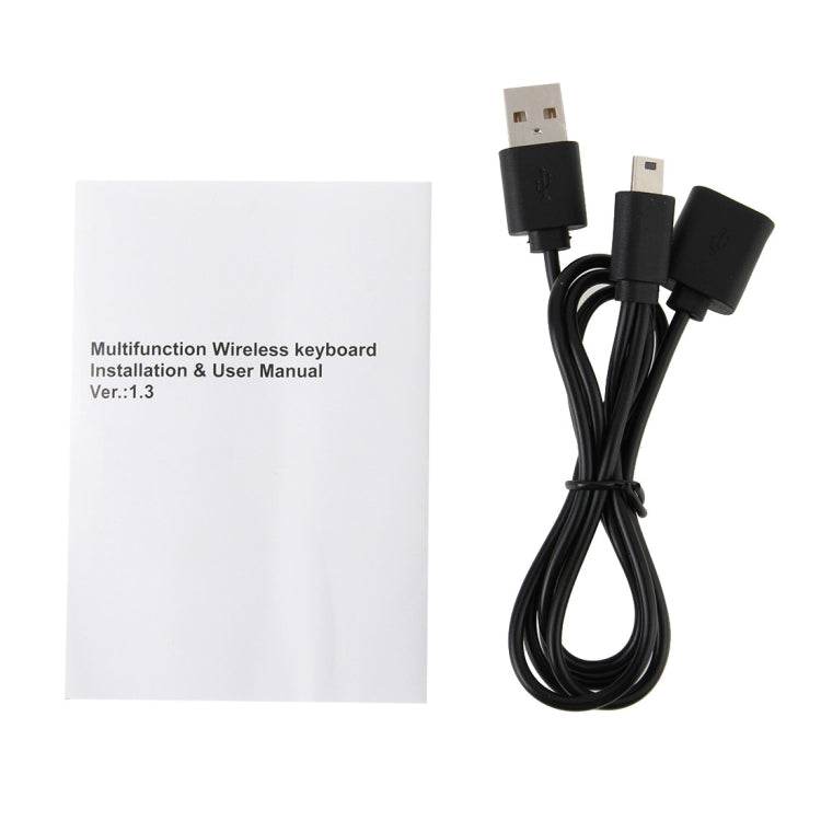 Rii mini RT-MWK12 QWERTY Touchpad Ultra Slim Multifunction Wireless 2.4GHz Keyboard for Sony PS3 / HTPC / Android TV Box