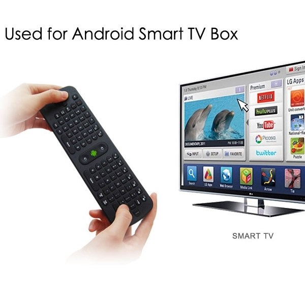 Measy RC11 2.4G USB Wireless Keyboard Gyroscope Air Fly Mouse for Mini PC / Android TV Box