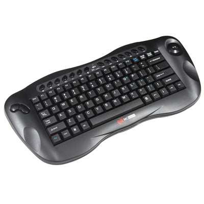 W9710RF 2.4G Wireless Multimedia Keyboard with Tracking ball(Black)
