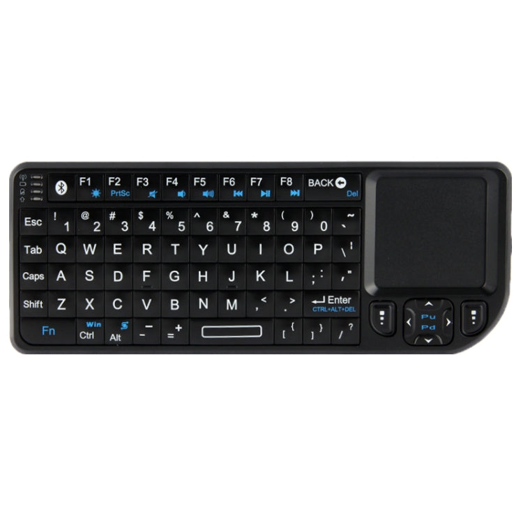 UKB-100 Bluetooth Wireless Ultra Mini Keyboard with Touchpad for Mobile/ PC / Presenter Use(Black)