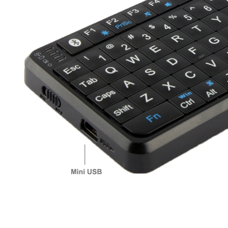 UKB-100 Bluetooth Wireless Ultra Mini Keyboard with Touchpad for Mobile/ PC / Presenter Use(Black)