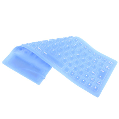 85 Keys USB 2.0 Full Sized Waterproof Flexible Silicone Keyboard with PS2 Adapter
