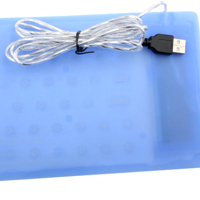 85 Keys USB 2.0 Full Sized Waterproof Flexible Silicone Keyboard with PS2 Adapter