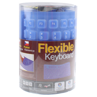 85 Keys USB 2.0 Full Sized Waterproof Flexible Silicone Keyboard with PS2 Adapter