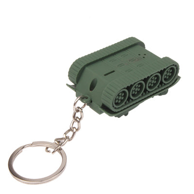 Tank Style Key Chain with Light & Sound Effects(Green)