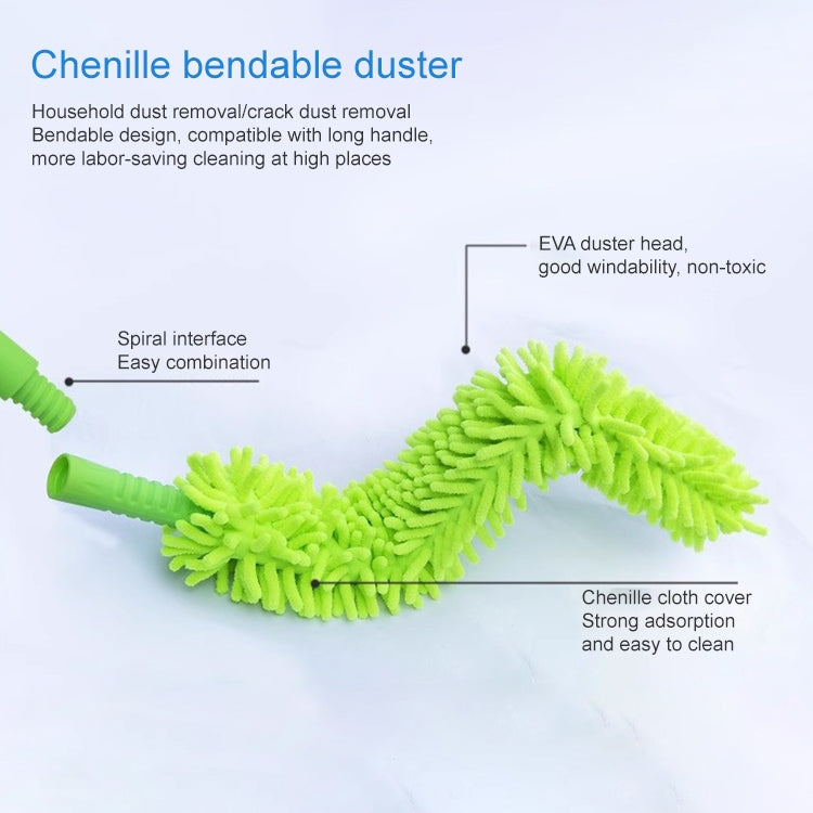 Double Sided Flexible Chenille Changeable Dust Duster (Random Color Delivery)