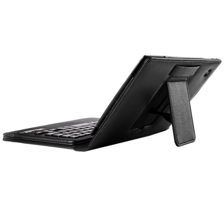 Litch Texture Detachable Bluetooth Keyboard Leather Tablet Case With Holder for Kindle Fire HD 7 (2015)(Black)
