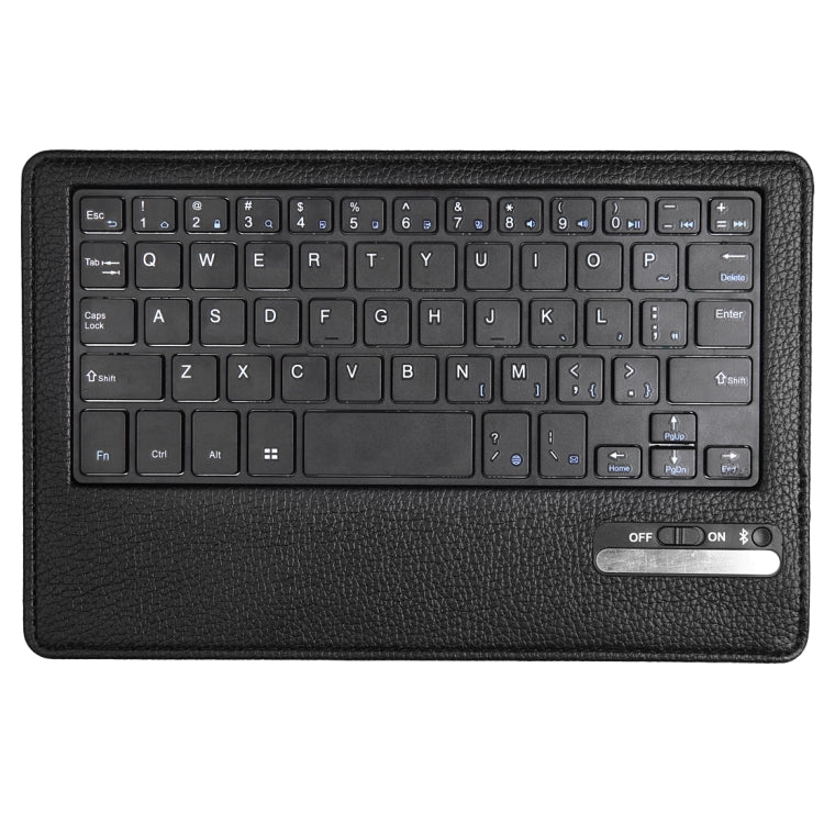 Litch Texture Detachable Bluetooth Keyboard Leather Tablet Case With Holder for Kindle Fire HD 8 (2015)(Black)