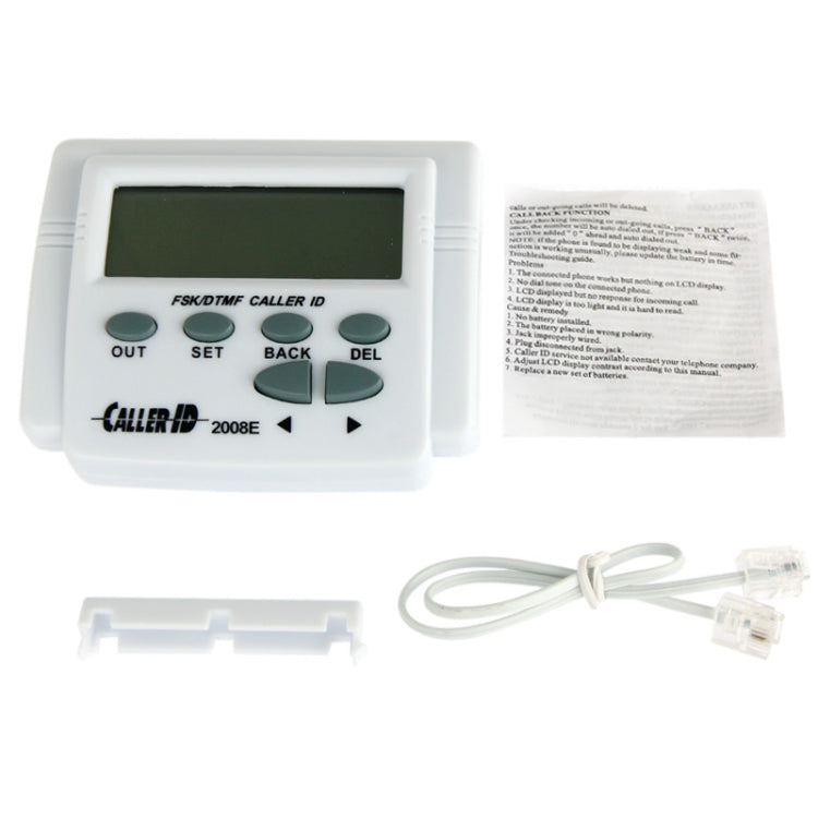 HWD-2008E 2.7 inch LCD Adjustable Screen FSK / DTMF Caller ID with Calendar Function