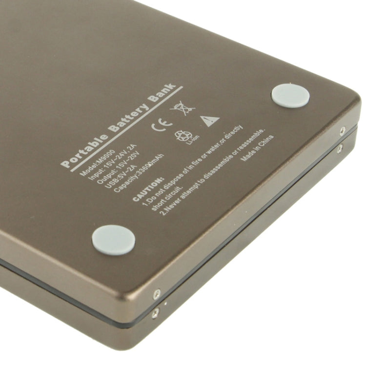 33600mAh M9000 Large Capacity Portable Smart Battery Bank Mobile Power for Laptops with 14x DC Tips