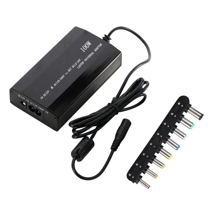 100W Universal Laptop AC / DC Adapter, Convenient Exchange Voltage, with USB 5V Port
