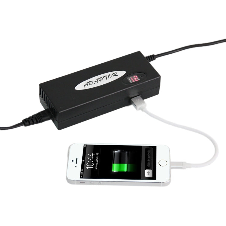 YB-SC1500B 150W Universal AC Adapter for Notebook, Touch Selection Voltage, Lock Voltage After 30 Seconds(Black)