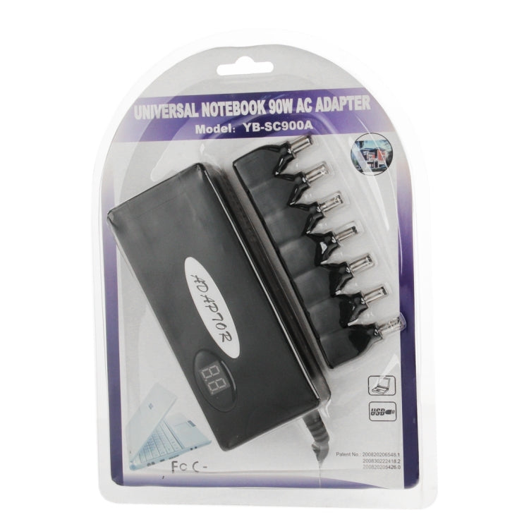 YB-SC900A 90W Universal AC Adapter for Notebook, Voltage Automatic Identification(Black)