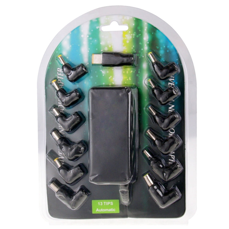 AU-70W+13 TIPS 70W Universal AC Power Adapter Charger with 13 Tips Connectors for Laptop Notebook, EU Plug