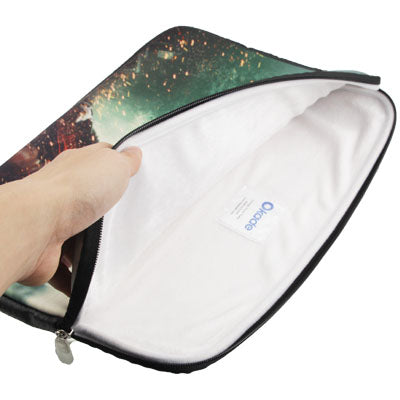 3D Effects Movie Pattern Soft Sleeve Case Zipper Bag with Dual-Zipped Close for 15 inch Laptop