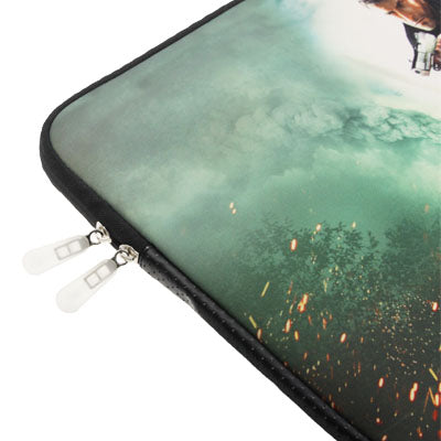 3D Effects Movie Pattern Soft Sleeve Case Zipper Bag with Dual-Zipped Close for 15 inch Laptop