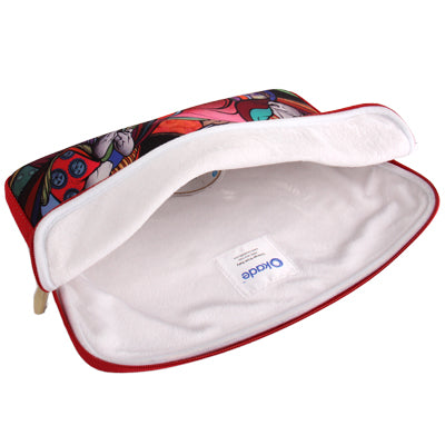 Abstract Painting Pattern Soft Sleeve Case Zipper Bag with Dual-Zipped Close for 14 inch Laptop