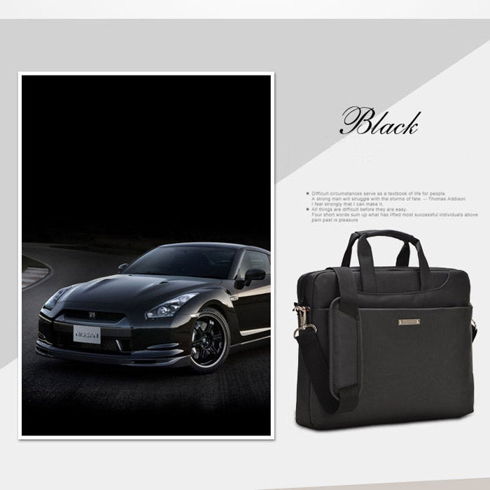 15.6 inch Portable One Shoulder Waterproof Nylon Laptop Bag,