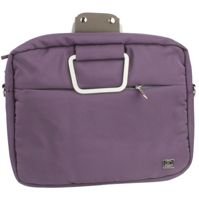 High Quality Classic Style Laptop Bag for 13.3 inch Laptop, Brown Purple (Size: 35 x 27.5 x 7cm)